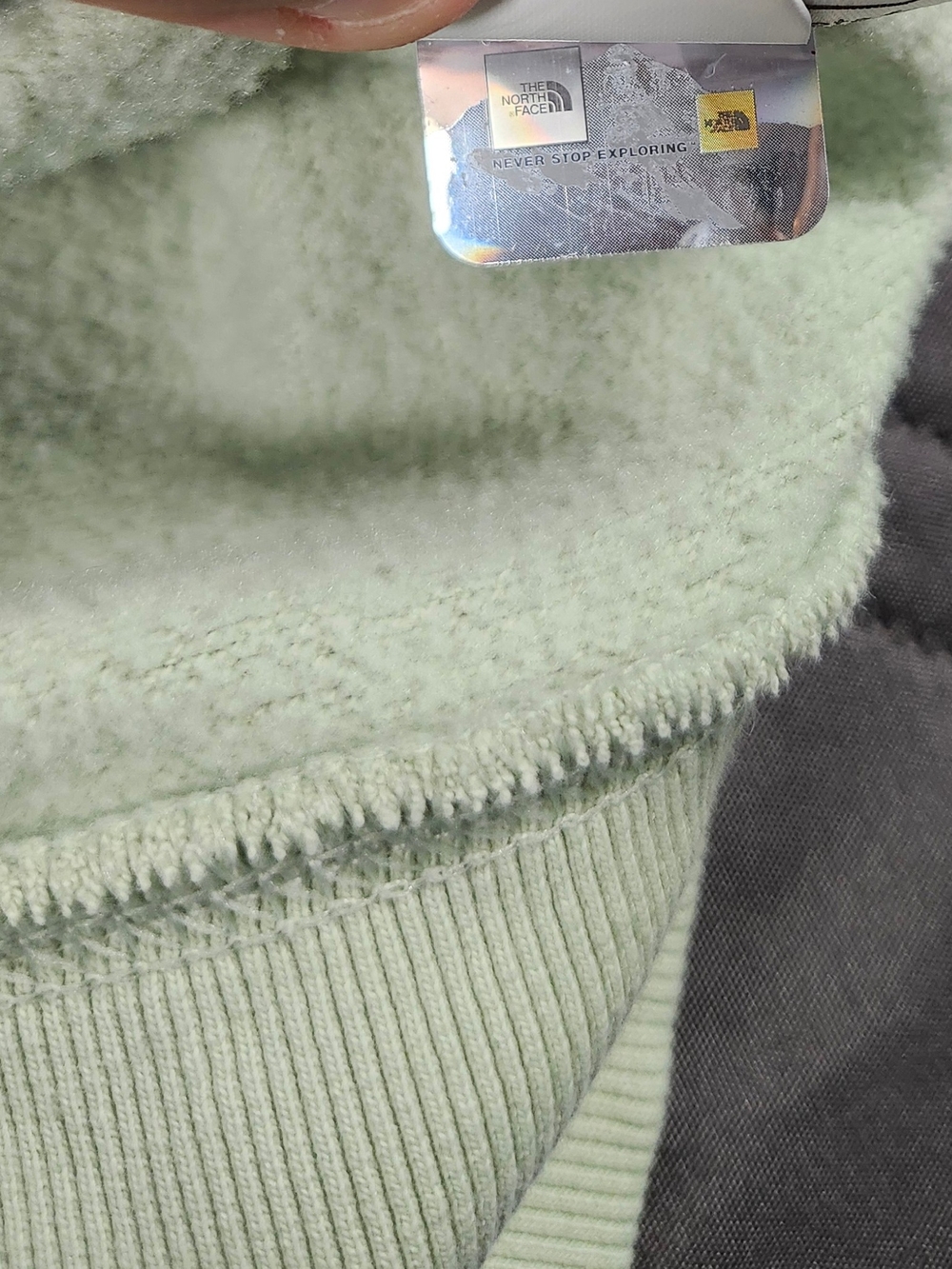 The North Face Women's Evolution V-Neck Sweatshirt size S women's sage green/lig - Picture 11 of 16